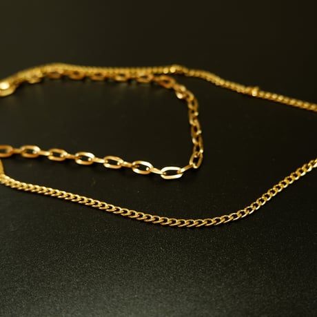 ボヘミアンリゾート 2連 ネックレス パール 金属アレルギー対応 ステンレス メンズ レディース シルバー ゴールド ピンクゴールド インスタ mnk02