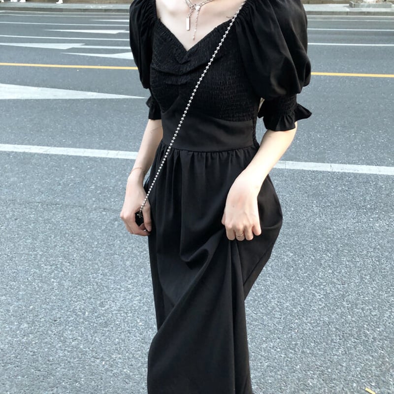(美品❗)bow.a ボウエー パフワンピース　半袖　　黒 美品❗)bow.a ボウエー パフワンピース 半袖 黒 2025年最新】bow