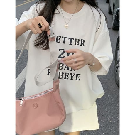【3カラー】 セットアップ Tシャツ ショートパンツ 半袖 オーバーサイズ 上下セット レトロ 韓国ファッション レディース 大人可愛い ガーリー カジュアル DTC-678293085537