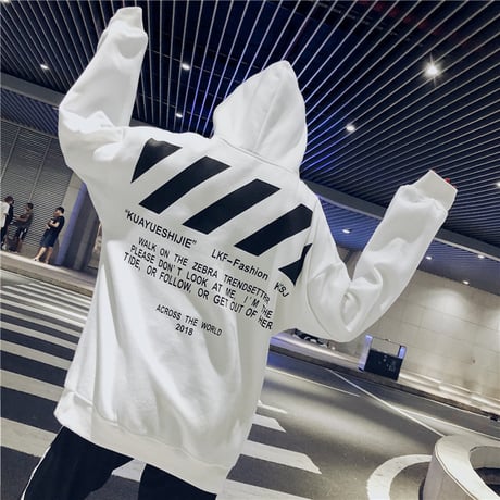 プルオーバー パーカー 韓国ファッション レディース ビッグパーカー オーバーサイズ 薄い バックプリント ストリートファッション (DTC-606172379978)