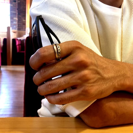 【HAWAIIANJEWELRY / ハワイアンジュエリー】 リング 指輪 ペアリング リバーシブル 2WAY チェーン ステンレス ノンアレルギー K14コーティング ハワジュ (grs8654)