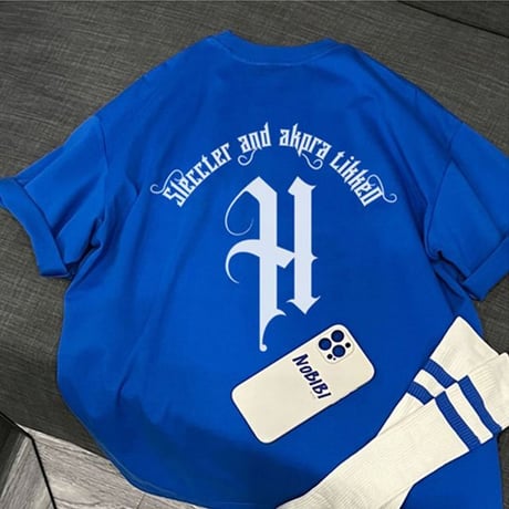 【3カラー】 ユニセックス Tシャツ 半袖 バックプリント オーバーサイズ 韓国ファッション メンズ レディース レトロ カジュアル 韓国ストリート系ファッション DTC-677170781020