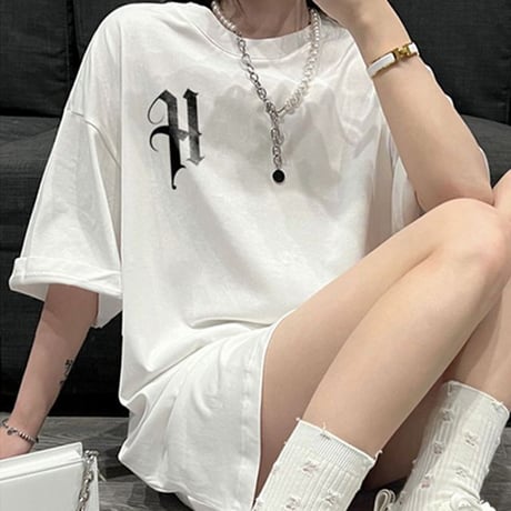 【3カラー】 ユニセックス Tシャツ 半袖 バックプリント オーバーサイズ 韓国ファッション メンズ レディース レトロ カジュアル 韓国ストリート系ファッション DTC-677170781020