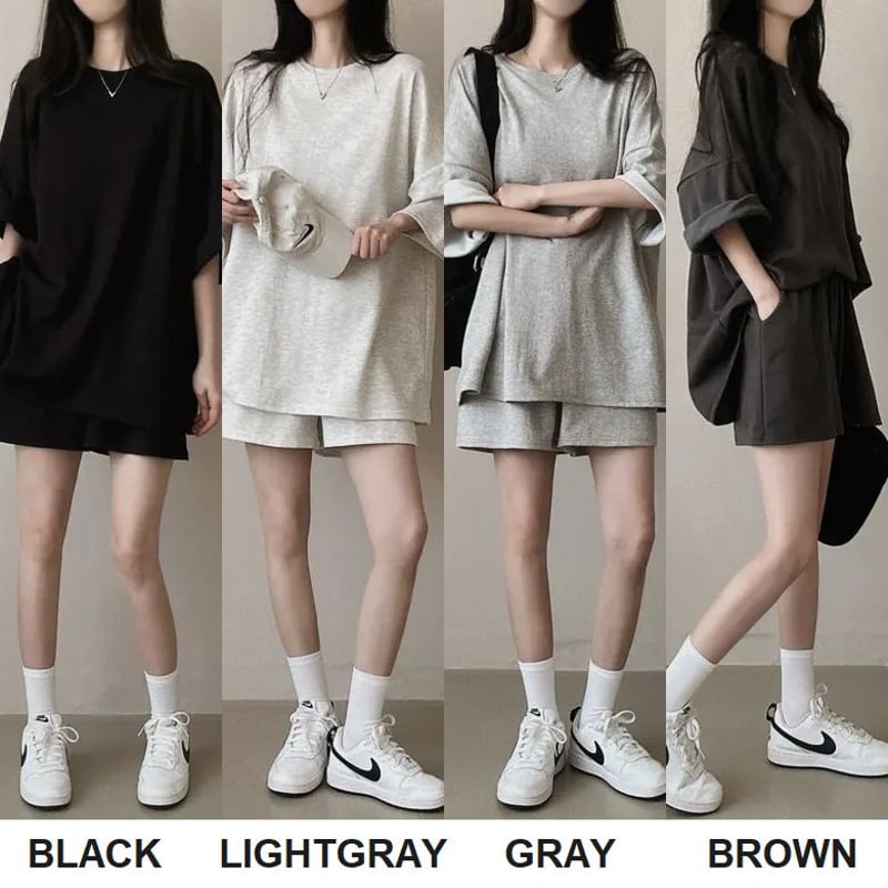セットアップ 2点セット tシャツ ショートパンツ オーバーサイズ