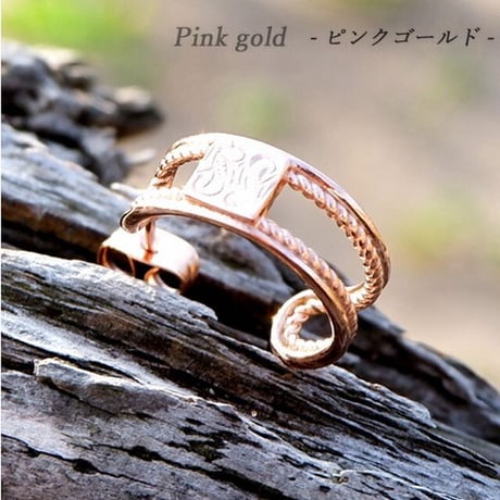 ハワイアンジュエリー ピアス 片耳用 メンズ レディース ペア スクロール カレイキニ ミル打ち ステンレス 金属アレルギー対応 スチールシルバー イエローゴールド ピンクゴールド ges8228