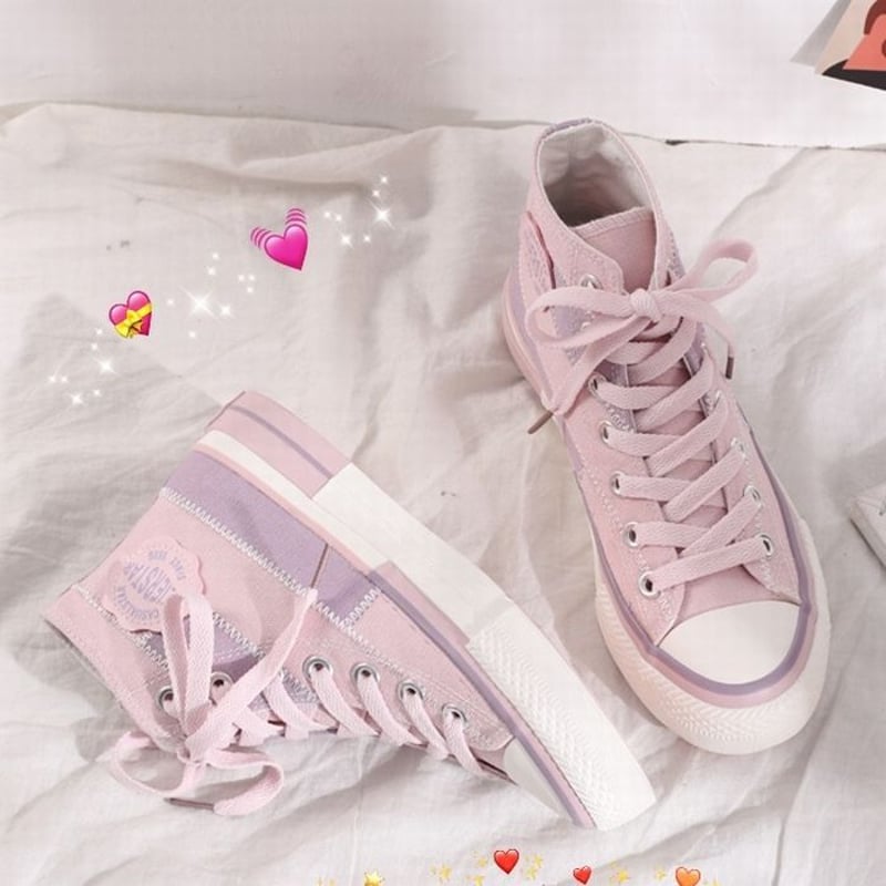 キャンバススニーカー ハイカット 22.5～25.0cm スニーカー