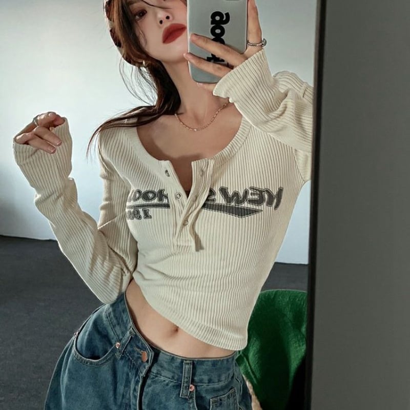 スラッシュ ヘンリーネック ロンT 長袖 Tシャツ 韓国 2色 hr8289 楽天市場】ヘンリーネックロンtの通販