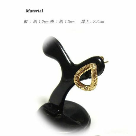 【片耳用】ハワイアンジュエリー ピアス 金属アレルギー対応 スクロール 波 サージカルステンレス メンズ レディース アクセサリー インスタ ges8182