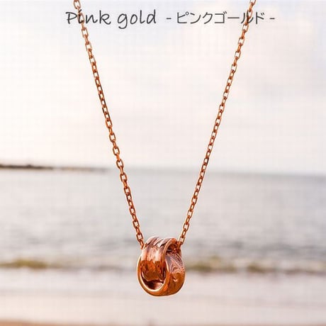 ハワイアンジュエリー ネックレス 2リング 金属アレルギー対応 プルメリア スクロール カレイキニ 波 サージカルステンレス メンズ レディース アクセサリー gps81403