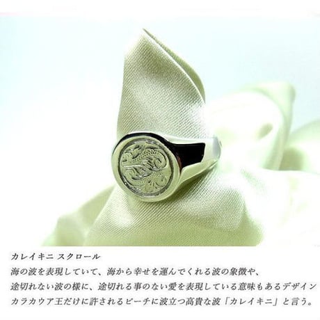 【ハワイアンジュエリー / HawaiianJewelry】 リング/指輪 レディース メンズ シルバー K14イエローゴールドコーティング インスタ (grs8613)