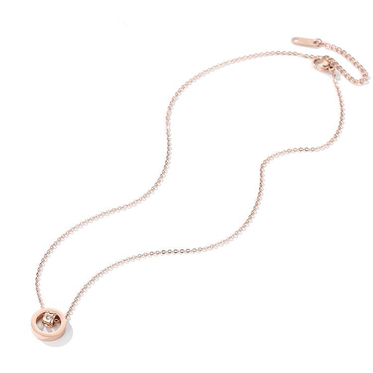 ダブルリングチェーンネックレス | シルバーアクセサリーブランド