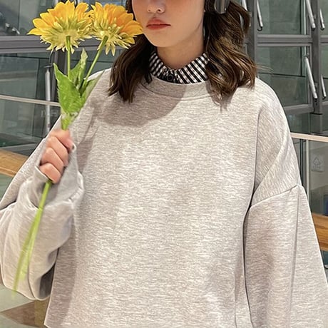 ユニセックス トレーナー ひまわり バックプリント 長袖 オーバーサイズ 韓国ファッション メンズ レディース トップス カジュアル ストリートファッション DTC-638340936496