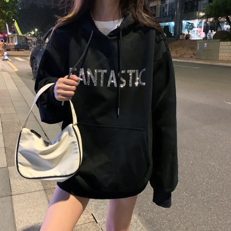 パーカー プルオーバー 英字 長袖 薄い ルーズ 韓国ファッション レディース スウェット オーバーサイズ ゆったり カジュアル ストリート ファッション ガーリー DTC-626797812967