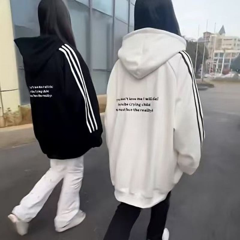 プルオーバー パーカー トップス フード付き スウェット サイドライン