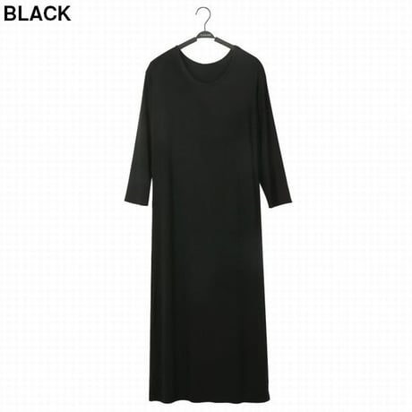レディース モーダルワンピース 長袖 ゆるワンピ 無地 マキシ丈 ロング丈 着やせ ロングワンピース 韓国ファッション オルチャン (DCT-587468457944)