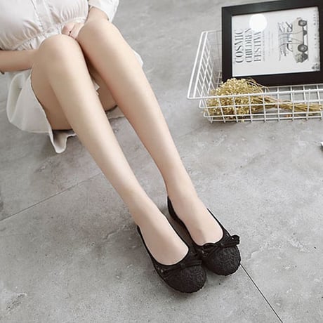 レディース メッシュ フラットシューズ パンプス バレエシューズ ぺたんこ 痛くない 歩きやすい 美脚 フェミニン (DCT-571282860224)