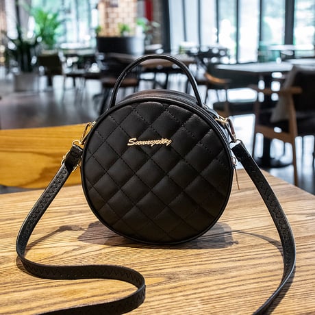 サークルバッグ 2WAYバッグ ショルダーバッグ ハンドバッグ ミニバッグ 肩掛け 斜め掛け キルティングバッグ バッグ レトロ 韓国ファッション レディース DTCA-676267932401