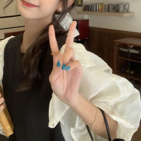 ドッキングワンピース フリル フェイクレイヤード 重ね着風 ルーズウエスト 五分袖 レトロ 韓国ファッション レディース 大人可愛い ガーリー フェミニン DTC-674948055332