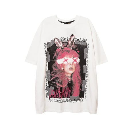 【2カラー】ユニセックス Tシャツ 半袖 バックプリント オーバーサイズ 大きめ カジュアル 韓国ファッション メンズ レディース 韓国ストリートファッション DTC-672756070324