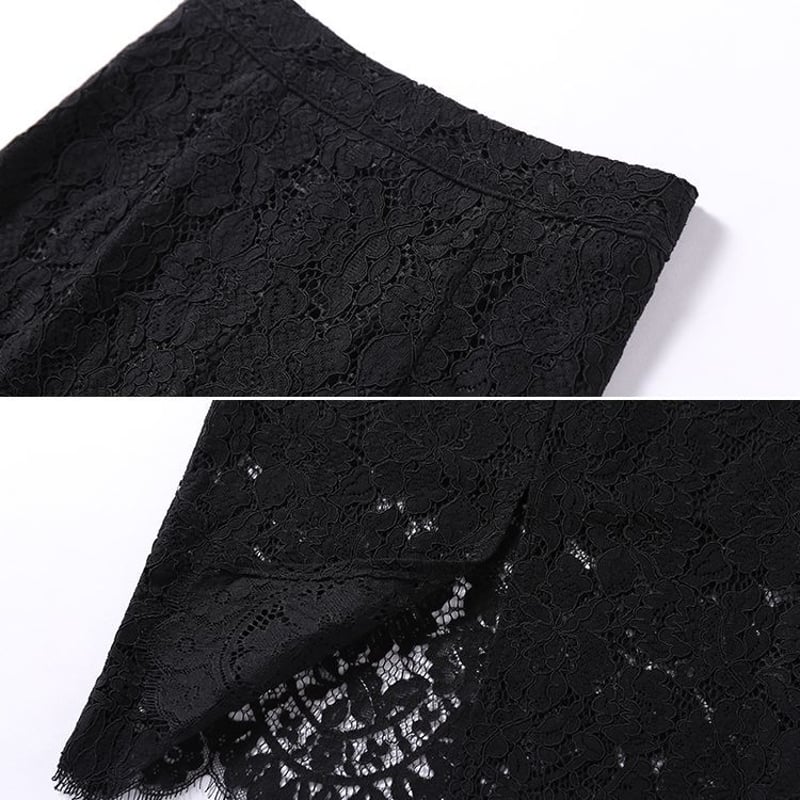 レディース 花柄レース タイトスカート ハイウエスト 総レース レディース 花柄レース タイトスカート ハイウエスト 総レース