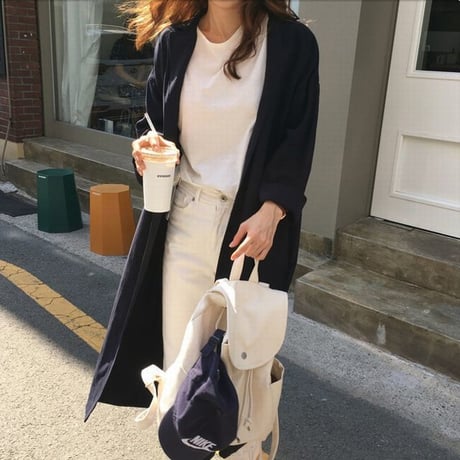 2WAY シャツワンピース ロングシャツ コート 薄手 ワンピース ルーズ 七分袖 レトロ 韓国ファッション レディース 大人可愛い ガーリー DCT-576487405143