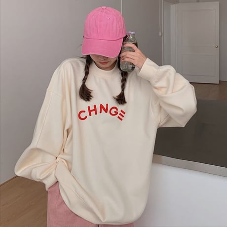 トレーナー ロンT 薄手 薄手トレーナー オーバーサイズ ラウンドネック ルーズ レトロ 韓国ファッション レディース ガーリー カジュアル ストリート系 DTC-655296556038