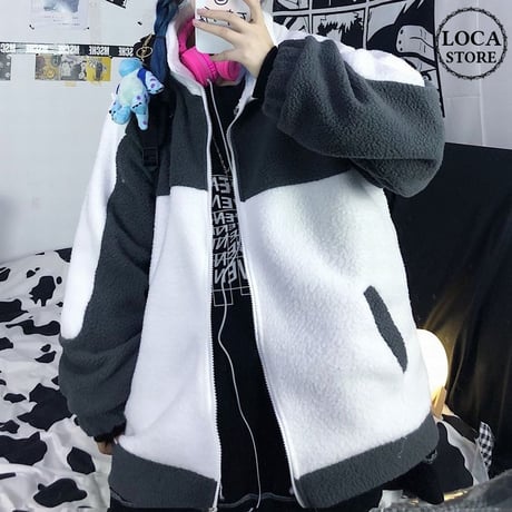 ボアブルゾン ジャケット もこもこ ユニセックス ルーズ 韓国 韓国ボアブルゾン | STORES