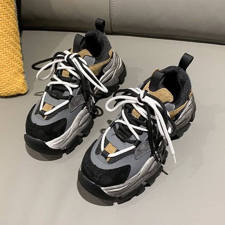 ダットスニーカー 厚底 22.5～25.0cm 厚底スニーカー スニーカー カジュアル スポーツ 韓国ファッション レディース シューズ DTC-665976007645