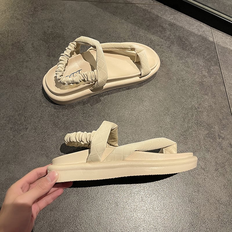 トングサンダル 厚底 アンクルストラップ サンダル 厚底サンダル