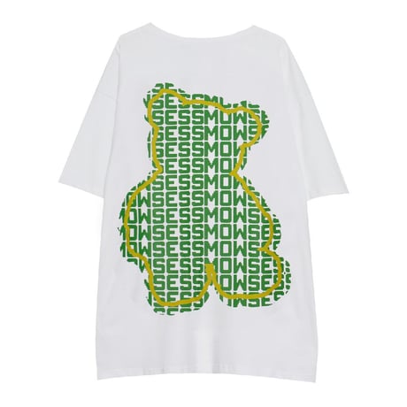 ユニセックス Tシャツ 半袖 クマちゃん ベアー レタープリント オーバーサイズ 韓国ファッション メンズ レディース カジュアル ストリートファッション DTC-644216065107