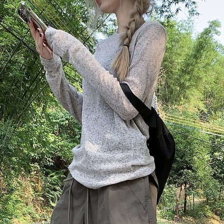 シアートップス パラシュートパンツ シアーTシャツ トップス ワイドパンツ ドローコード 長袖 セットアップ 韓国ファッション レディース 大人可愛い ガーリー DTC-768485999145