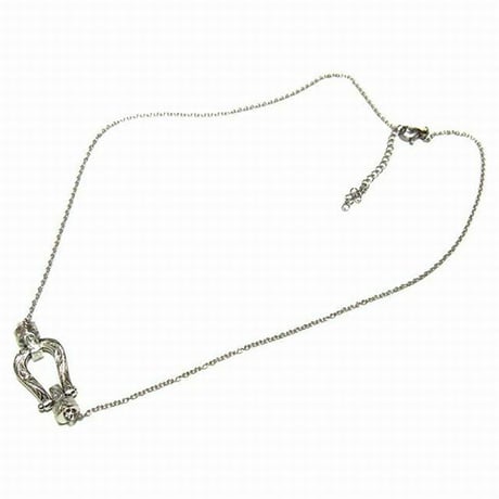 ハワイアンジュエリー ネックレス 金属アレルギー対応 ホースシュー 馬蹄 カレイキニ スクロール サージカルステンレス レディース メンズ インスタ gns8169