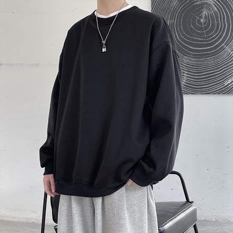 ユニセックス トレーナー ひまわり バックプリント 長袖 オーバーサイズ 韓国ファッション メンズ レディース トップス カジュアル ストリートファッション DTC-638340936496