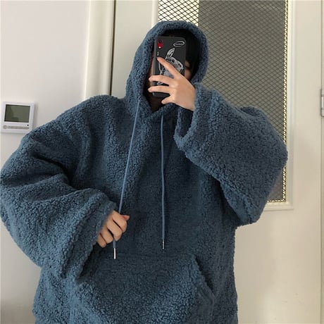 ボアパーカー もこもこ ラムウール ルーズ 防寒 韓国ファッション レディース 韓国ファッション レディース フリース ボア ゆったり カジュアル ストリート系 DTC-631523179929