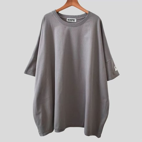 tシャツ 半袖 ロングtシャツ ゆったり ビッグシルエット 5分袖 トップス プルオーバー 体型カバー 無地 レトロ 大人可愛い ガーリー カジュアル DTCA-777303955560