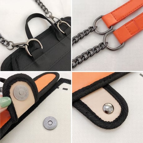 2way 2Dバッグ ショルダーバッグ ハンドバッグ キャンバスバッグ ミニバッグ チェーン 肩掛け 斜め掛け ユニーク かわいい 韓国ファッション レディース DTC-673129556706