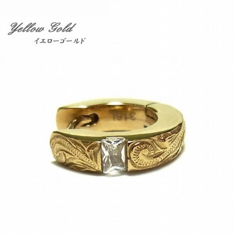 ハワイアンジュエリー　K14 フープピアス　片耳のみ　14K 000000000018_mpfIHAZ.jpg