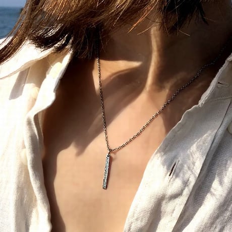 ハワイアンジュエリー ネックレス バー メンズ レディース 金属アレルギー対応 ハワジュ スクロール マイレ サージカル ステンレス PVD インスタ gps81212