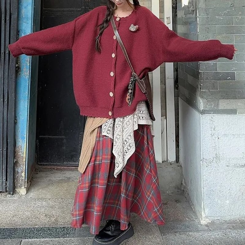 soor ベージュチェック カーディガン スカート 靴下セット 楽天市場】チェックスカート / 春CUBE SUGAR インド ミックスチェック