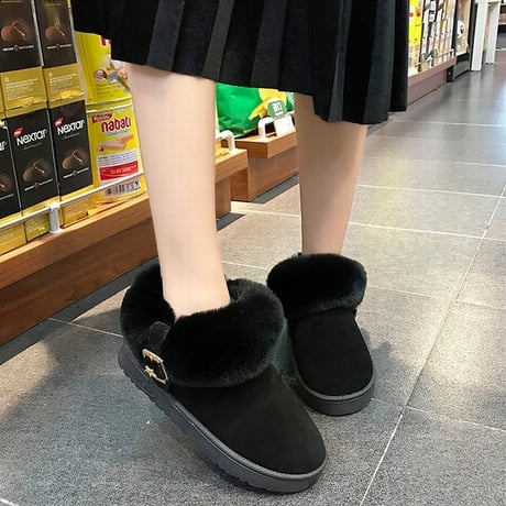 ムートンブーツ ミニ 韓国ファッション レディース ファーブーツ ファー ショート丈 もこもこ フラットソール ぺたんこ 歩きやすい 履きやすい (DTC-602515103523)