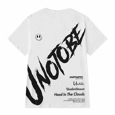 ユニセックス Tシャツ 半袖 メンズ レディース ラウンドネック 英字 バックプリント オーバーサイズ 大きいサイズ ルーズ ストリート TBN-620295284409