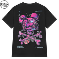 ユニセックス Tシャツ 半袖 バックプリント オーバーサイズ ゆったり 大きめ 韓国ファッション メンズ レディース カジュアル 韓国ストリートファッション DTC-641285289065