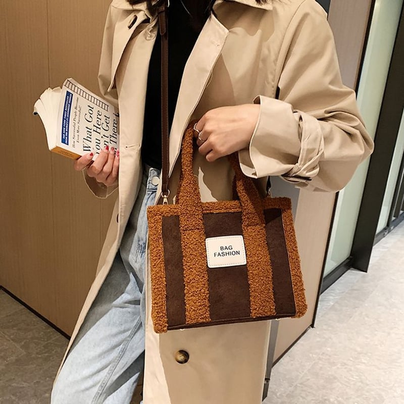 2wayバッグ ボアバッグ ショルダーバッグ ハンドバッグ もこもこ