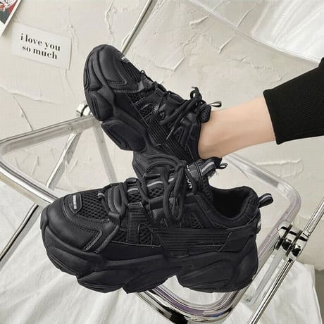 ダットスニーカー 厚底 22.0～25.0cm 厚底スニーカー スニーカー 韓国ファッション レディース シューズ カジュアル スポーツ 歩きやすい 疲れない DTC-636930811679