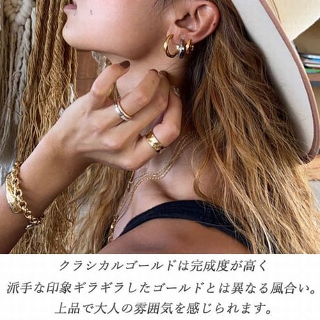 ※数量限定 ハワイアンジュエリー ピアス スクロール ツイスト 捻じれ フープ メンズ レディース 金属アレルギー対応 サージカル ステンレス 316L PVD 超安 インスタ ropi04