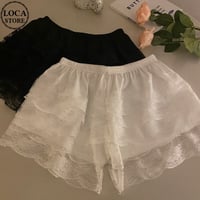 【2枚セット】 組み合わせ自由 ペチパンツ レース ペチパン インナーパンツ ルームウェア ショートパンツ 韓国ファッション レディース 大人可愛い ガーリー DTC-711109683004