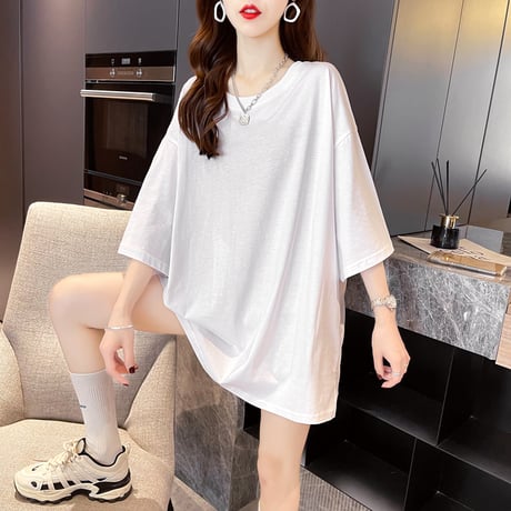 Tシャツ 妖精の羽モチーフ パッチ ラウンドネック 半袖 ルーズ 韓国ファッション レディース トップス 大人可愛い ガーリー カジュアル ストリートファッション DTC-651126943209