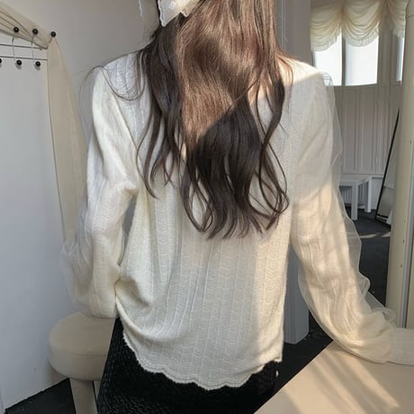 ブラウス リボン チュール ルーズ 長袖 ボウタイリボン シフォン レトロ 韓国ファッション レディース 大人可愛い ガーリー フェミニン DTC-688555494738
