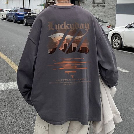 【3カラー】 ユニセックス Tシャツ 長袖 オーバーサイズ ロンT 韓国ファッション メンズ レディース カジュアル 韓国ストリートファッション DTC-683267574121