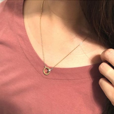 【HAWAIIANJEWELRY / ハワイアンジュエリー】 ネックレス リング イエローゴールド ピンクゴールド ステンレススチール メンズ レディース インスタ (gns8136)